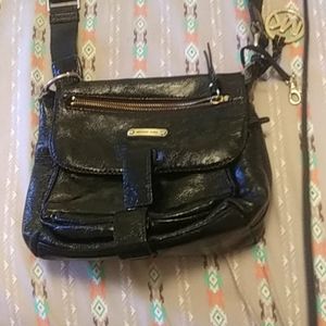 Michael Kors black leather purse